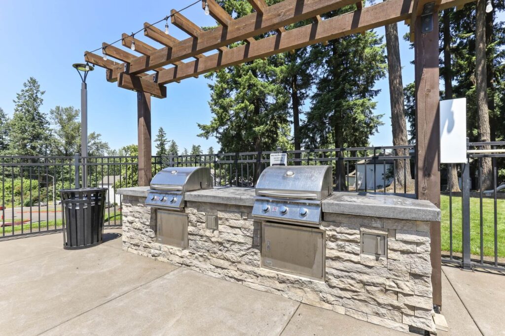 outdoor grilling station